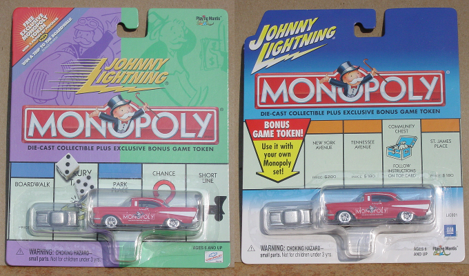 johnny lightning monopoly cars